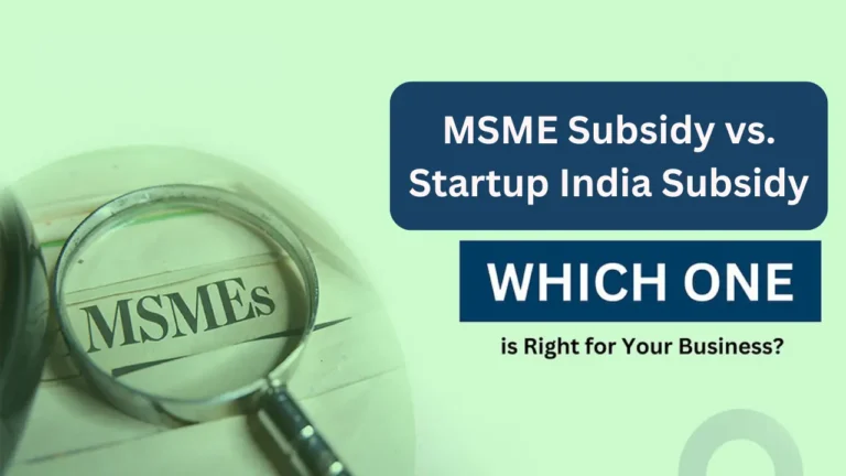 Choosing the right subsidy scheme can significantly impact your startup's trajectory. This article explores the crucial differences and benefits of MSME Subsidy vs. Startup India Subsidy for entrepreneurs and small business owners in India. With a focus on five smart reasons, it breaks down eligibility, funding types, sector focus, long-term empowerment, and how to leverage both schemes together. MSME subsidies are ideal for traditional businesses seeking capital support and credit guarantees, while Startup India caters to innovation-driven startups offering tax exemptions, seed funding, and compliance benefits. The article includes real-world examples, comparison tables, and practical tips to help you make an informed decision. Whether you run a local manufacturing unit or a tech-based startup, this guide provides actionable insights to match the best government support with your business goals. It’s tailored for entrepreneurs seeking clarity, growth, and sustainability—without violating any AdSense policies. From understanding PMEGP and CLCSS to decoding Startup India Seed Fund benefits, this well-structured guide is a must-read for every aspiring business owner in India.